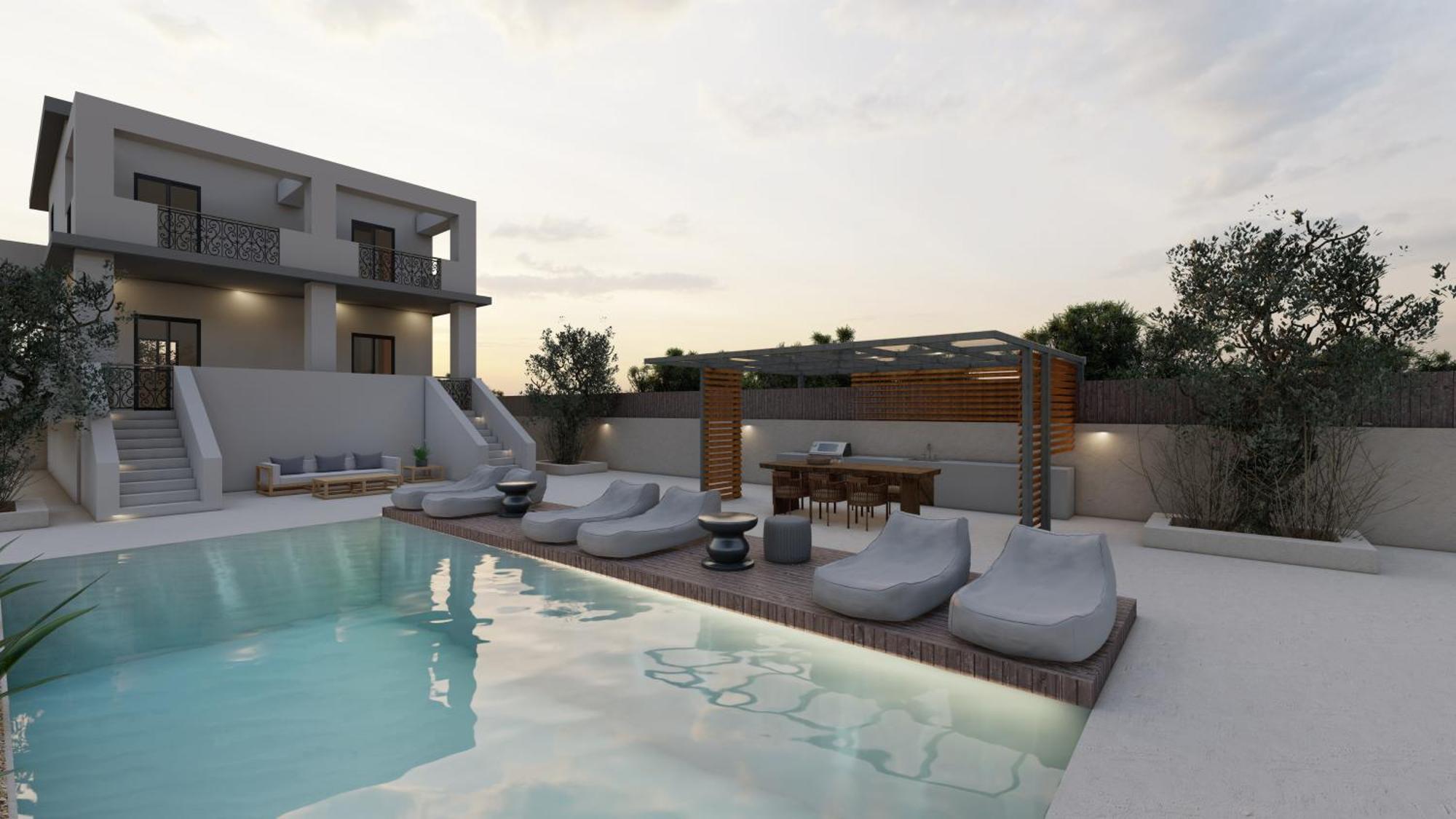 Paloma Mansion- Villa With Private Pool Embraced By Nature Koukounaria Luaran gambar